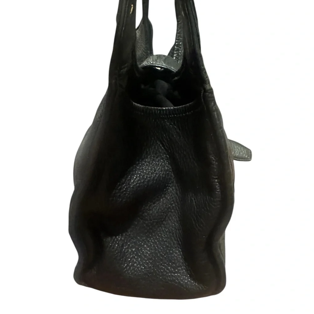 Michael Kors Black Leather Hudson Shoulder Bag Pebble Butter Leather! Non-Smoker - Picture 4 of 16